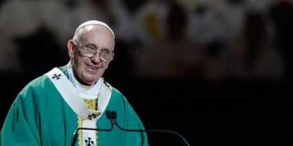 Pope Francis Preaching in Madison Square Garden, September 25, 2015 (CC BY-NC-ND 2.0 Antoine Mekary / ALETEIA)