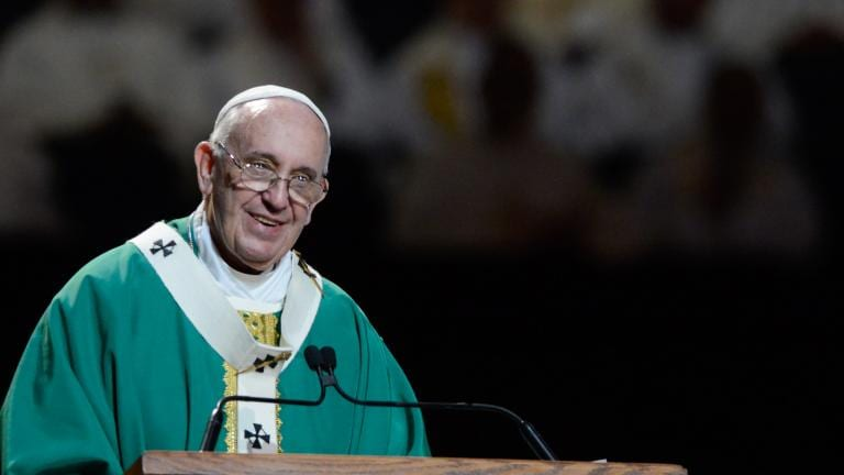 Pope Francis Preaching in Madison Square Garden, September 25, 2015 (CC BY-NC-ND 2.0 Antoine Mekary / ALETEIA)