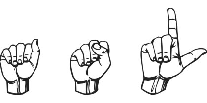 ASL in American Sign Language (CC0 pixabay)