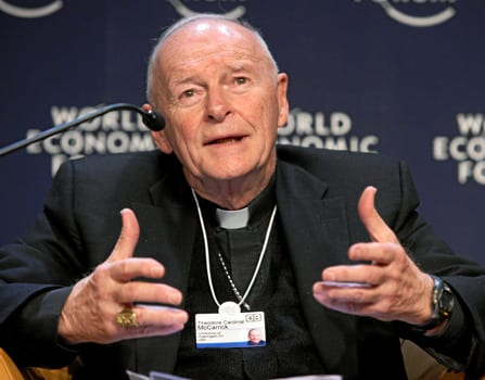 McCarrick in 2008 (World Economic Forum CC BY-SA 2.0 commons.wikimedia.org/wiki/File:Theodore_Cardinal_McCarrick.jpg)