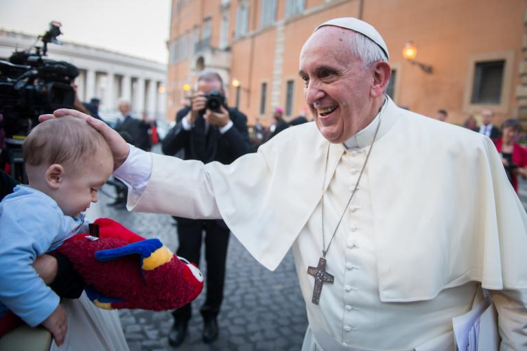 Pope Francis Blessing a Child (Photo by Catholic Church (England and Wales) on Foter.com / CC BY-NC-SA)