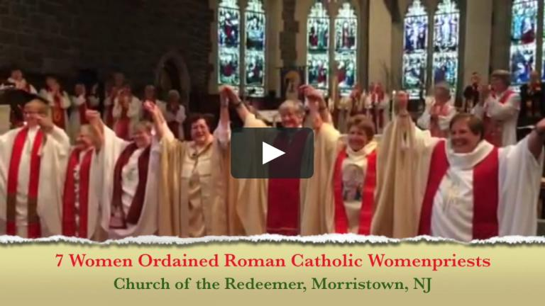 These women may think they were ordained but they were not. (CC BY 3.0 St. Mary Magdelene Community vimeo.com/126138208)