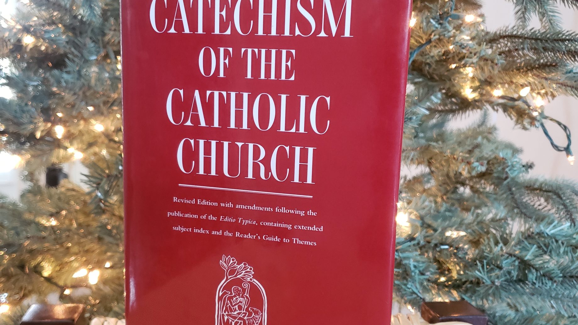 The Catechism in Front of our Christmas Tree