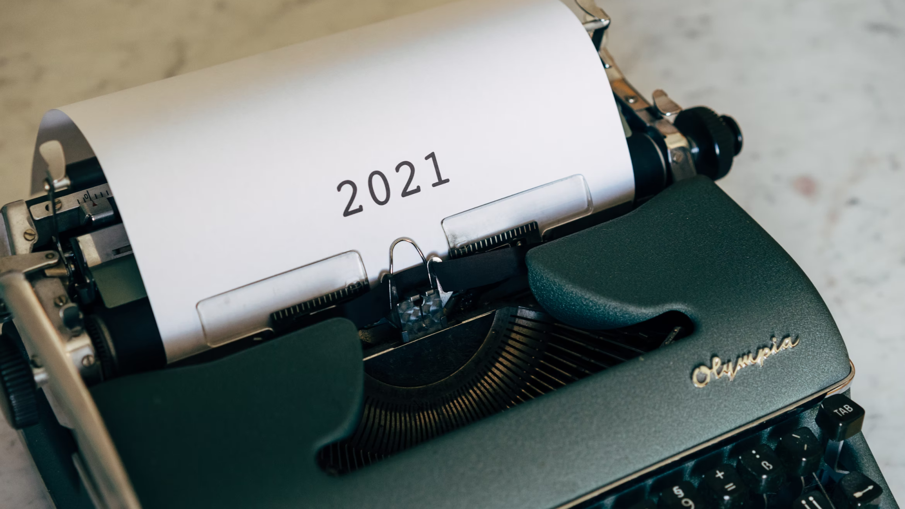 Typewriter reading 2021