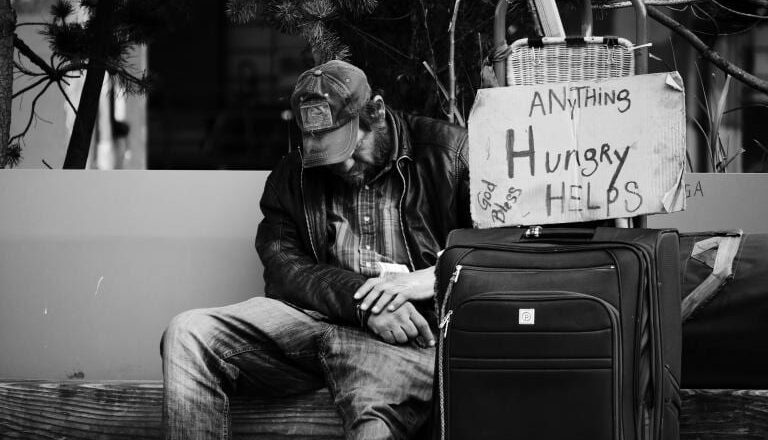 Homeless man (CC0 Steve Knutson on Unsplash)