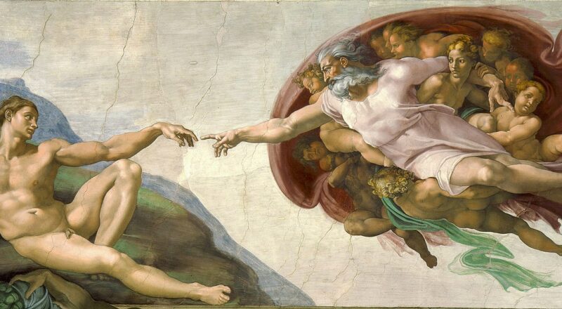 Creation of Adam by Michelangelo