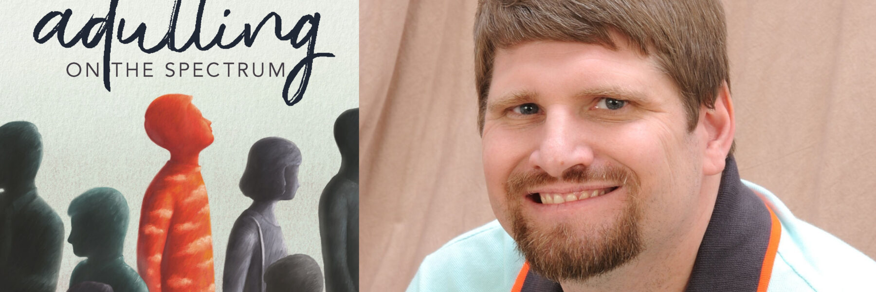 Ron Sandison with Adulting on the Spectrum book (fair use)