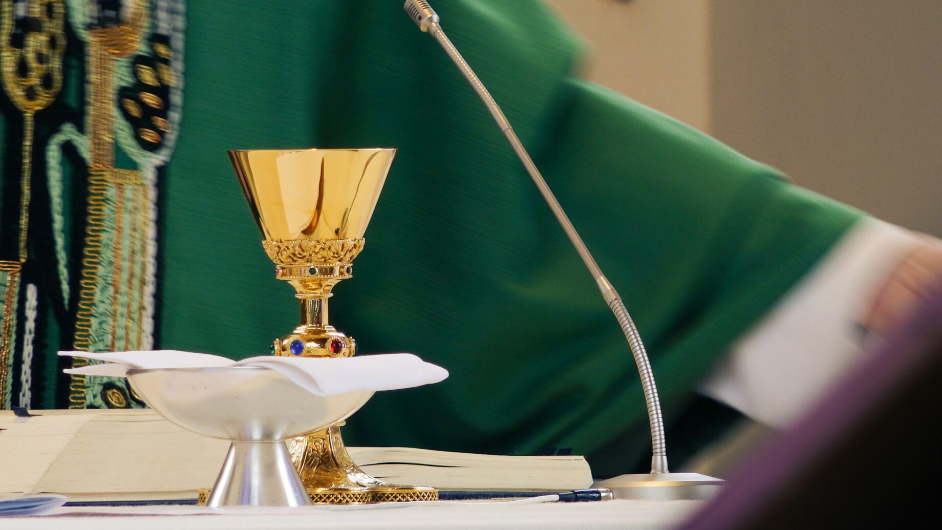 Priest at Mass